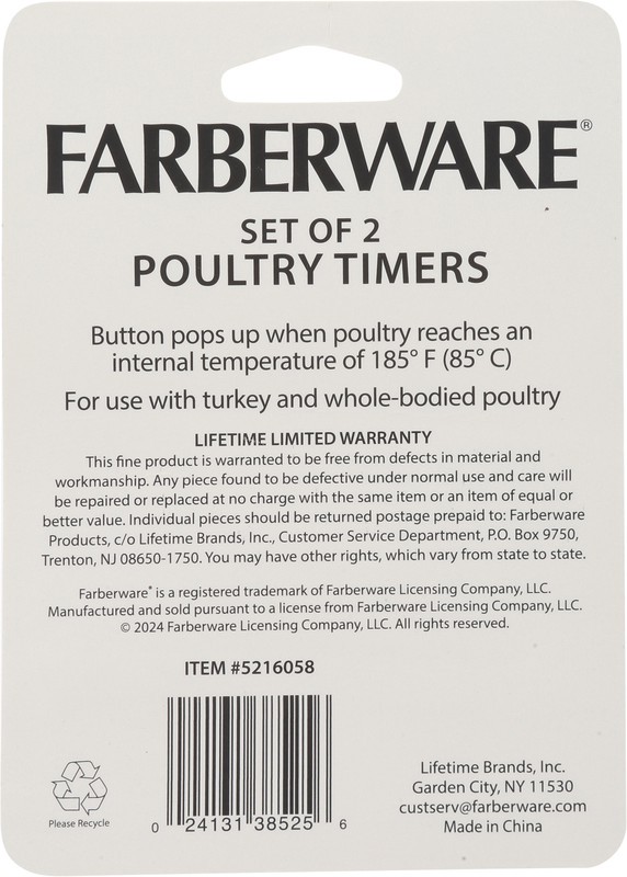 slide 4 of 4, Farberware Poultry Timers, 2 ct