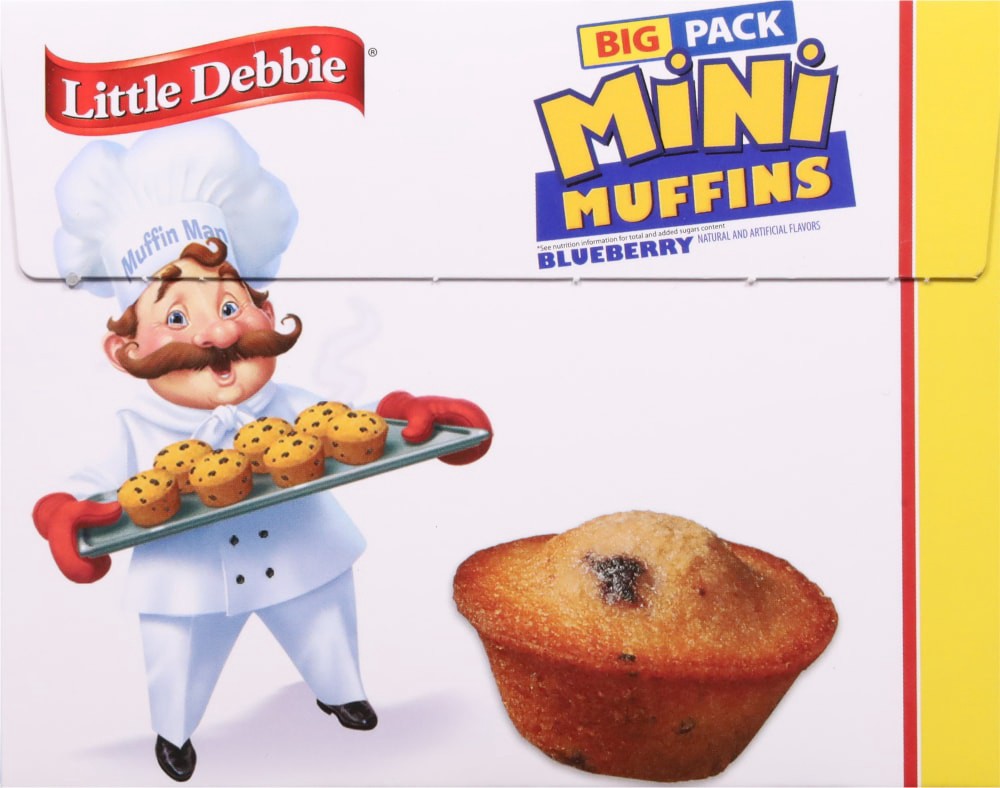 slide 6 of 6, Little Debbie Snack Cakes, Little Debbie Big Pack Mini Muffins (Blueberry), 5 ct