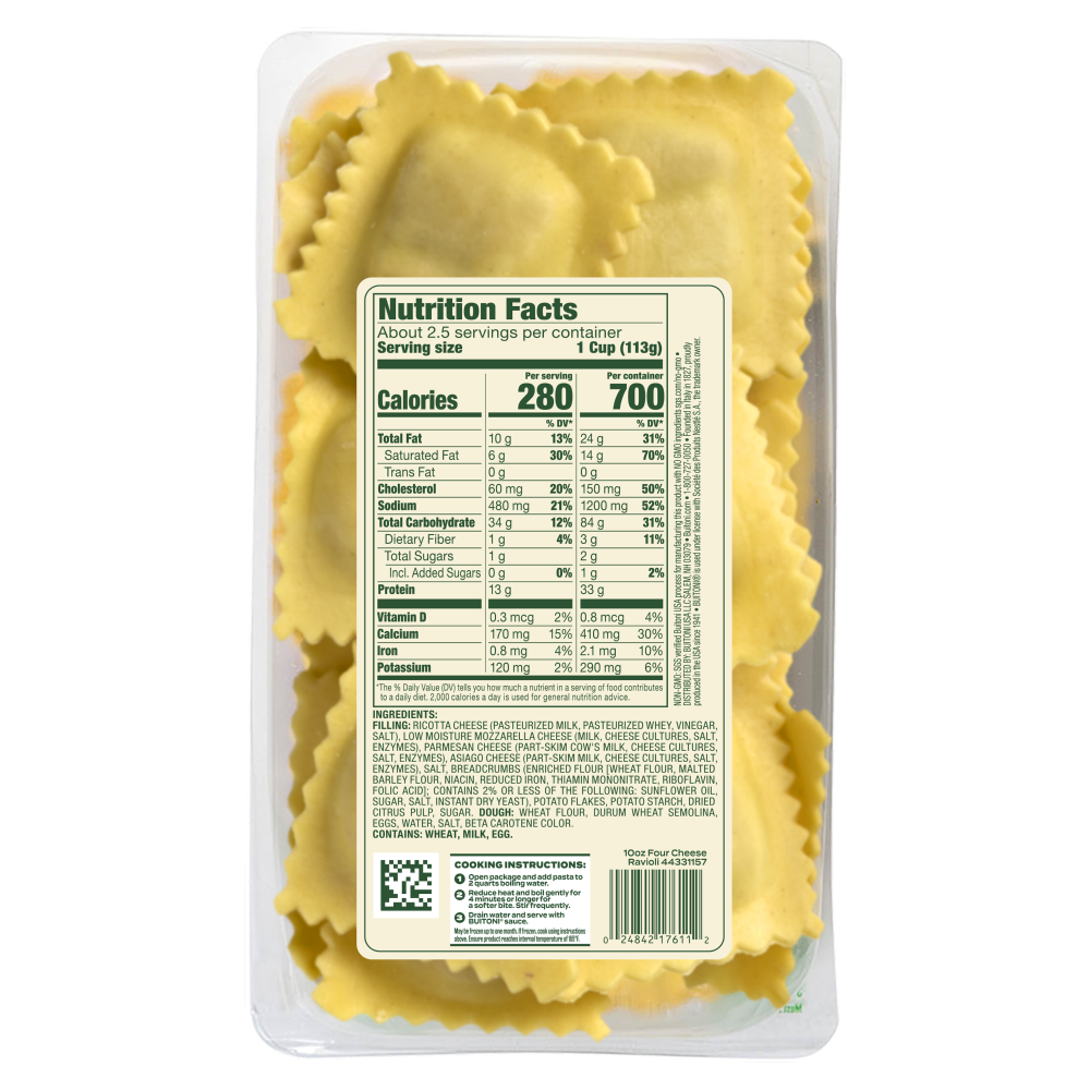 slide 2 of 2, Four Cheese Ravioli, 10 oz
