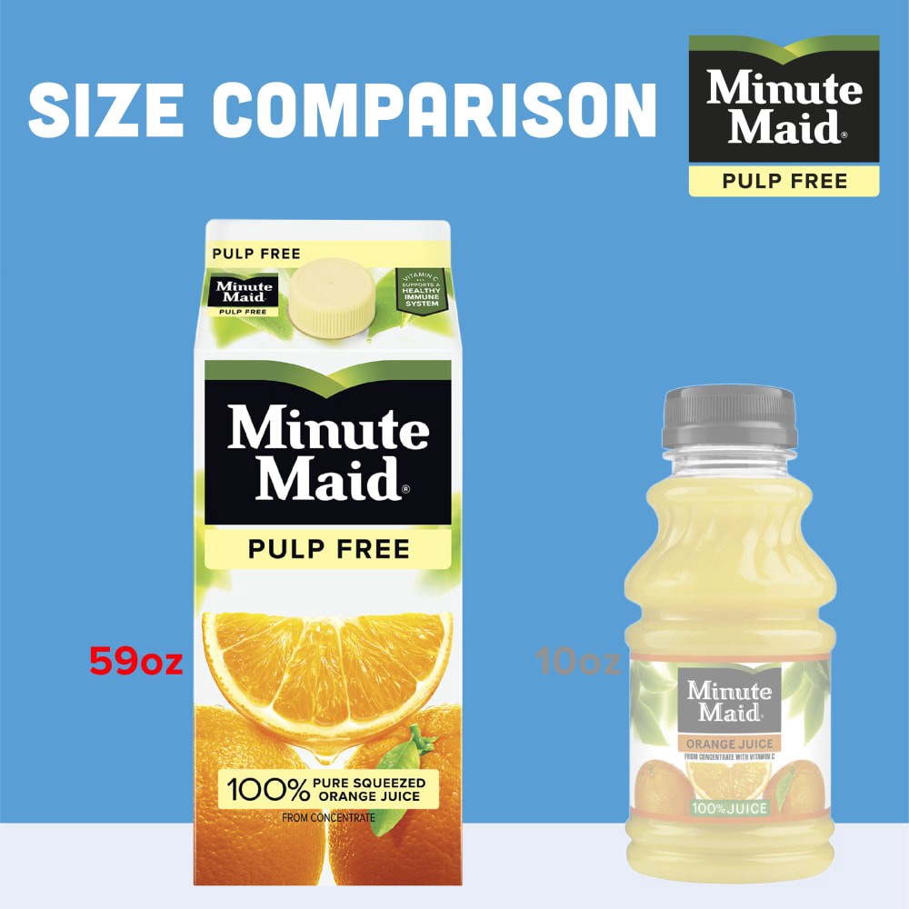 slide 5 of 5, Minute Maid Pulp Free Orange Juice 59 ounces, 59 fl oz