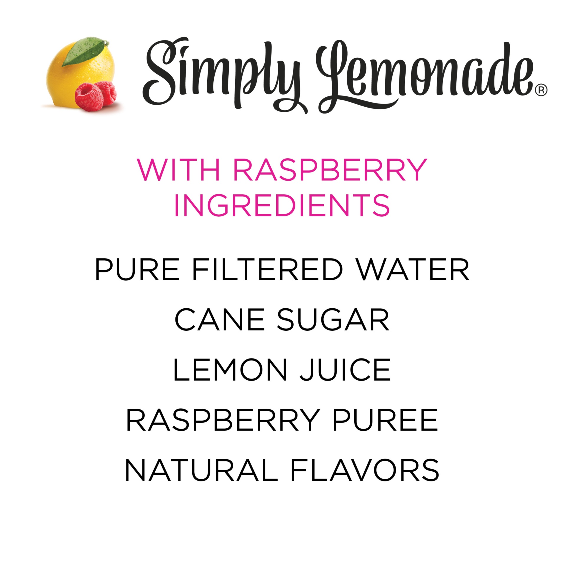 slide 11 of 11, Simply Lemonade W/Rasp - 52 oz, 52 oz