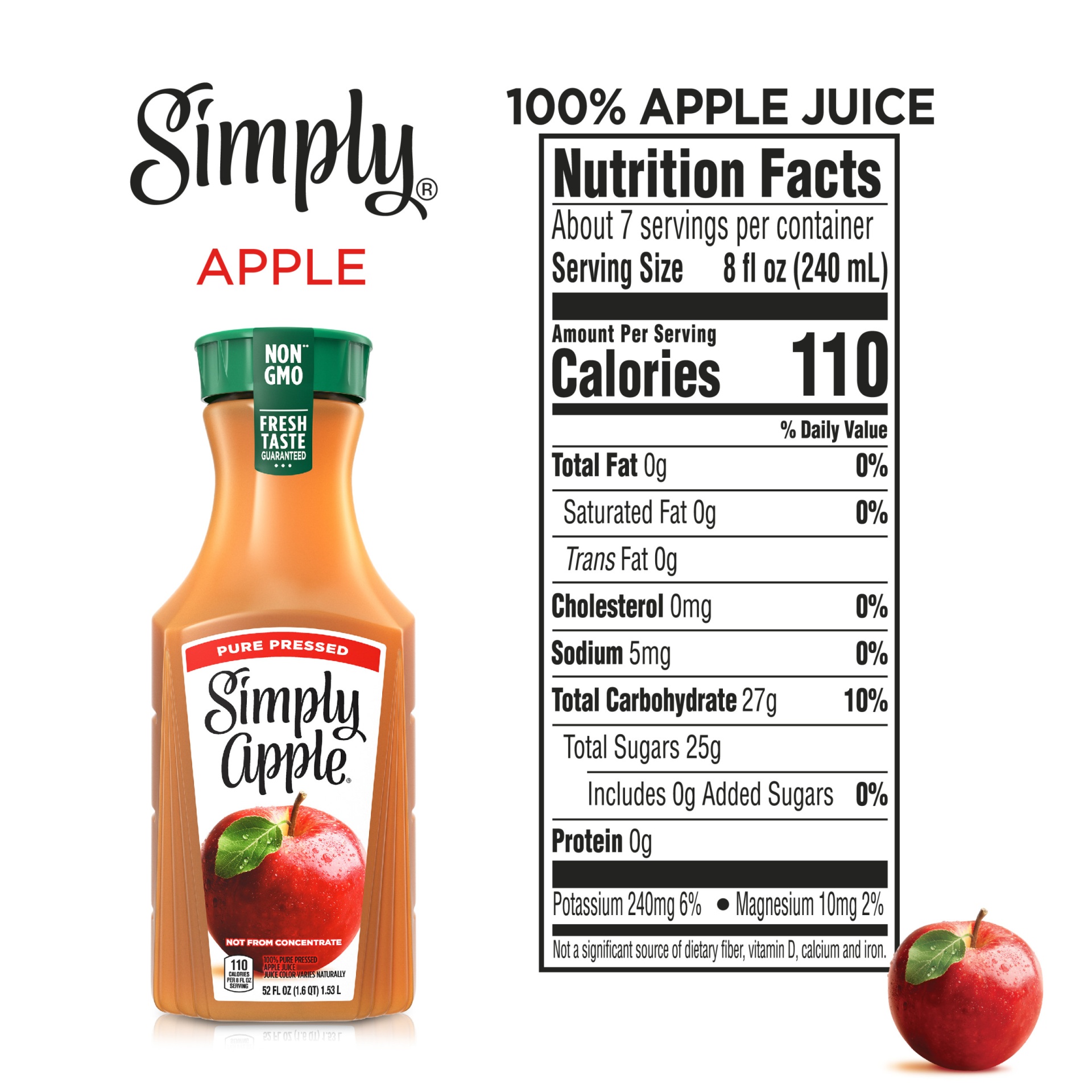 slide 9 of 12, Simply Apple 100% Juice, 59 oz