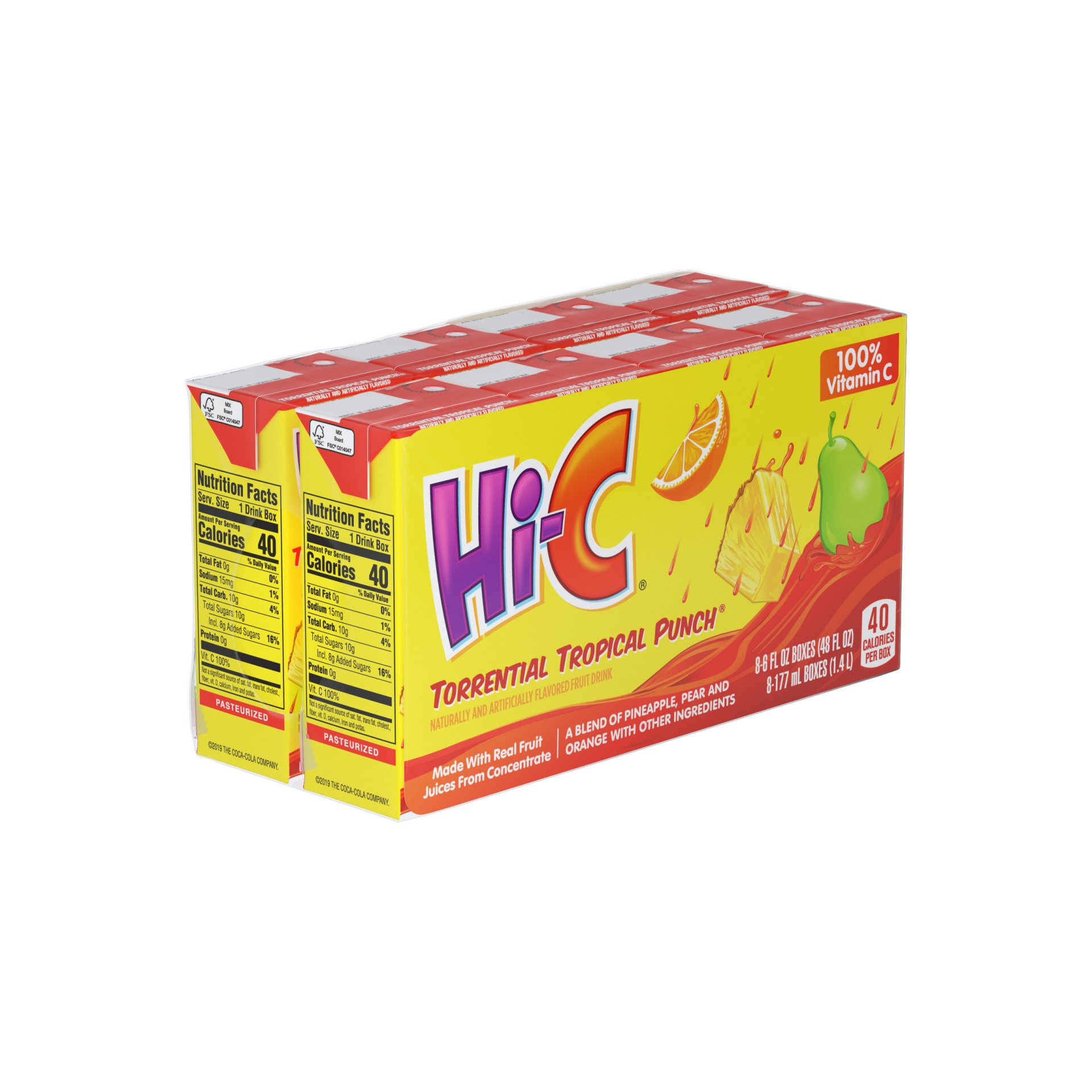 slide 2 of 4, Hi-C Torrential Tropical Punch Cartons, 6 fl oz, 8 Pack, 8 ct