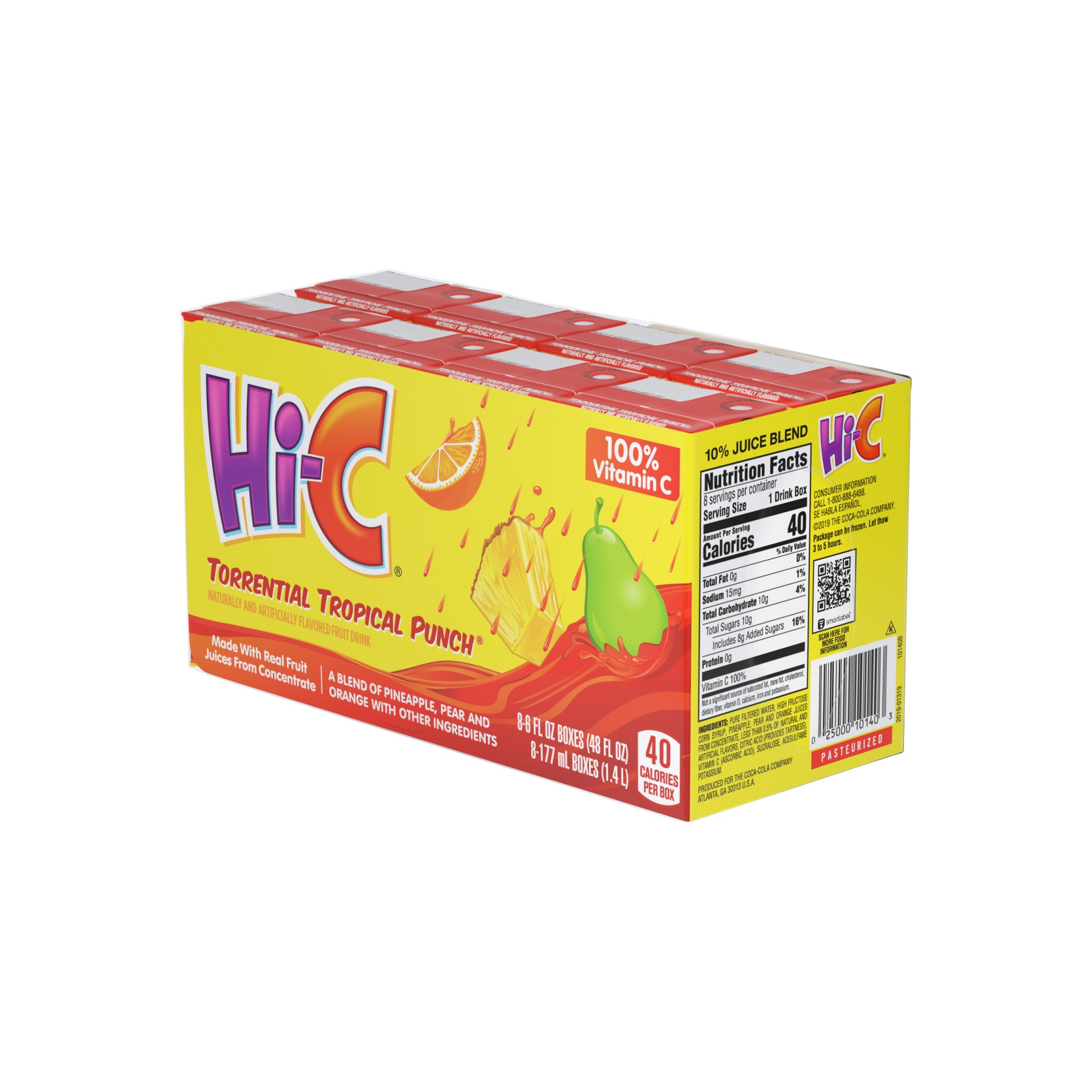 slide 4 of 4, Hi-C Torrential Tropical Punch Cartons, 6 fl oz, 8 Pack, 8 ct