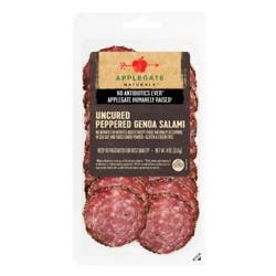Applegate Naturals Uncured Peppered Genoa Salami, Sliced
