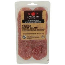 Applegate Organic Uncured Genoa Salami, Sliced