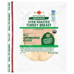 Applegate Organic Oven Roasted Turkey Breast, 6 oz