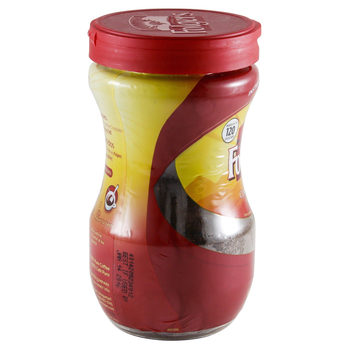 slide 2 of 4, Folgers Instant Coffee, 8 oz