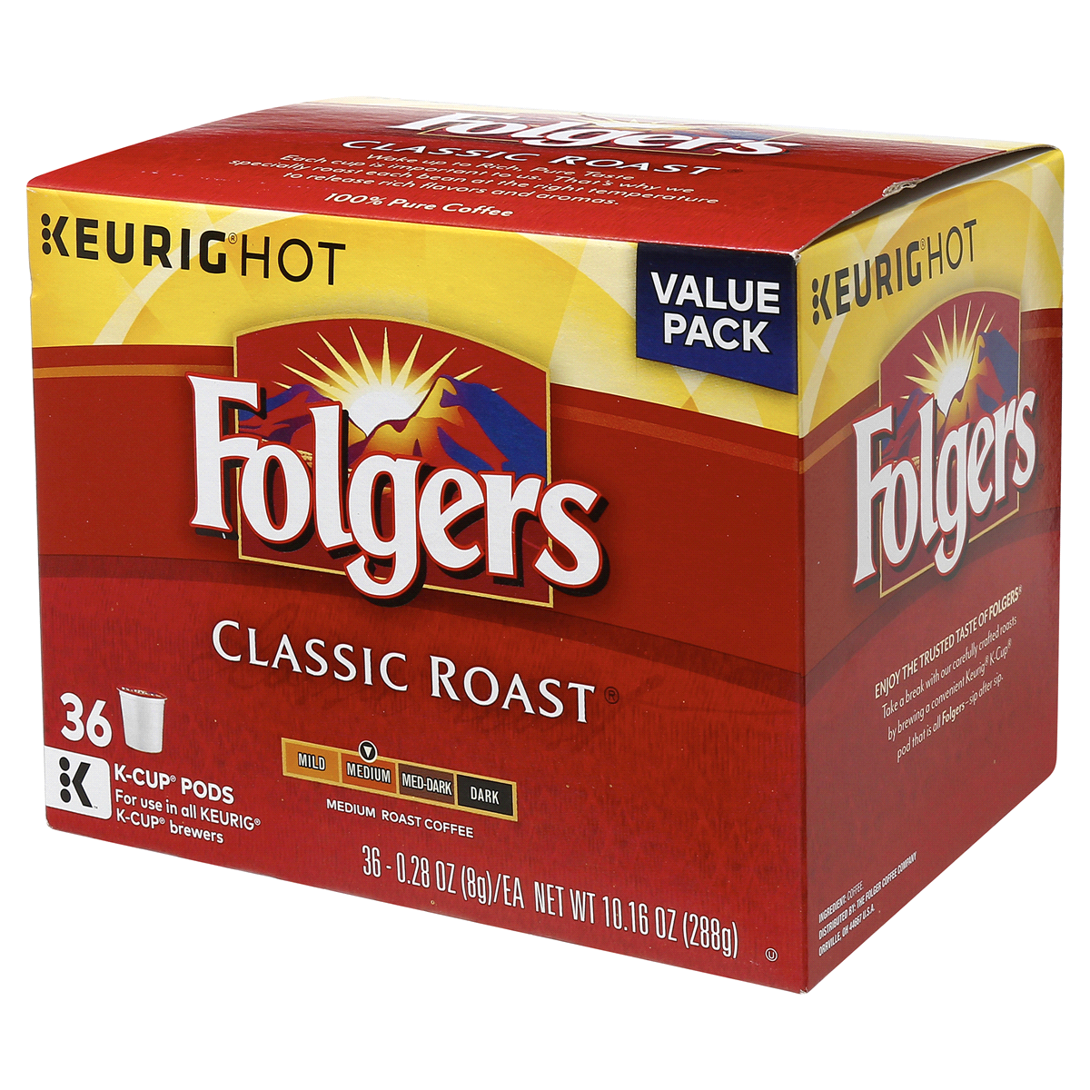 slide 7 of 7, Folgers Classic Roast K Cup Coffee s - 36 ct, 36 ct