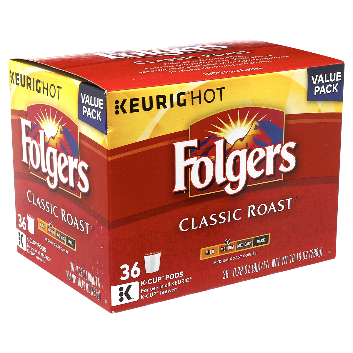 slide 6 of 7, Folgers Classic Roast K Cup Coffee s - 36 ct, 36 ct