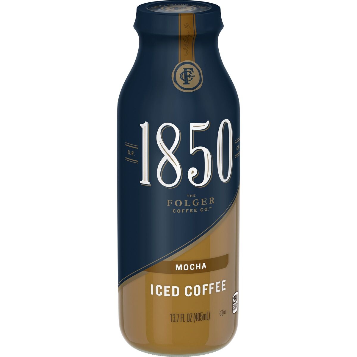 slide 8 of 9, Folgers 1850 Mocha Iced Coffee, 13.7 fl oz