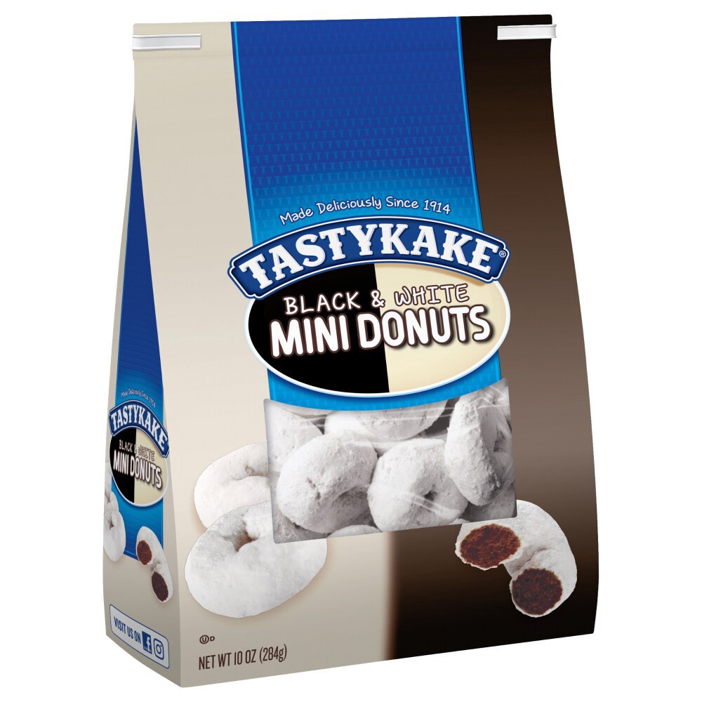 slide 3 of 6, Tastykake Black & White Mini Donuts, Chocolate Donuts, 10 oz Bag, 10 oz