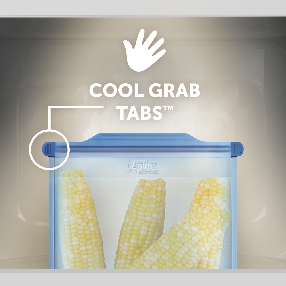 slide 5 of 6, Ziploc Endurables, Large Pouch, Half Gallon, 64 oz