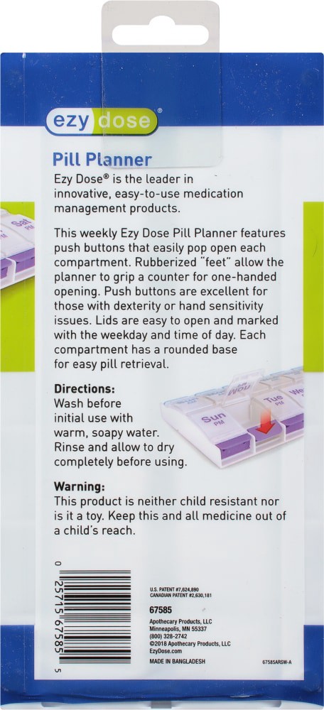 slide 2 of 2, EZY Dose Weekly AM/PM Pill Planner XL 1 ea, 1 ct