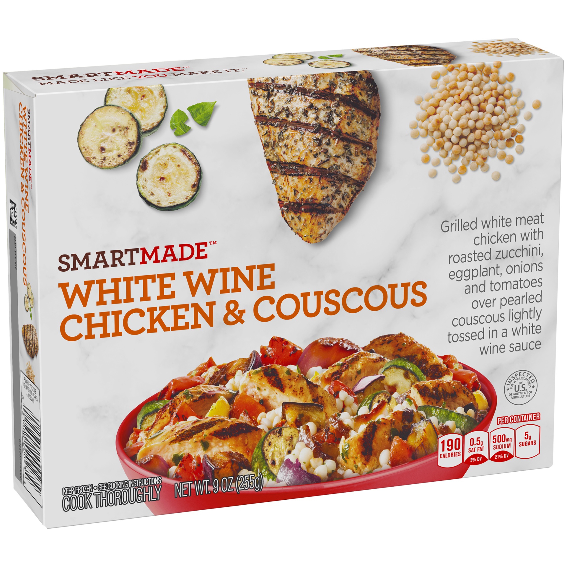 slide 2 of 6, Smart Made White Wine Chicken & Couscous, 9 oz