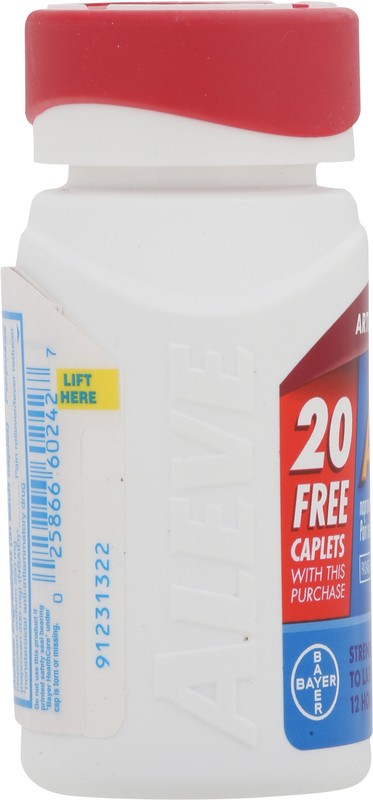 slide 2 of 4, Aleve Pain Reliever/Fever Reducer 110 Capsules, 90 ct
