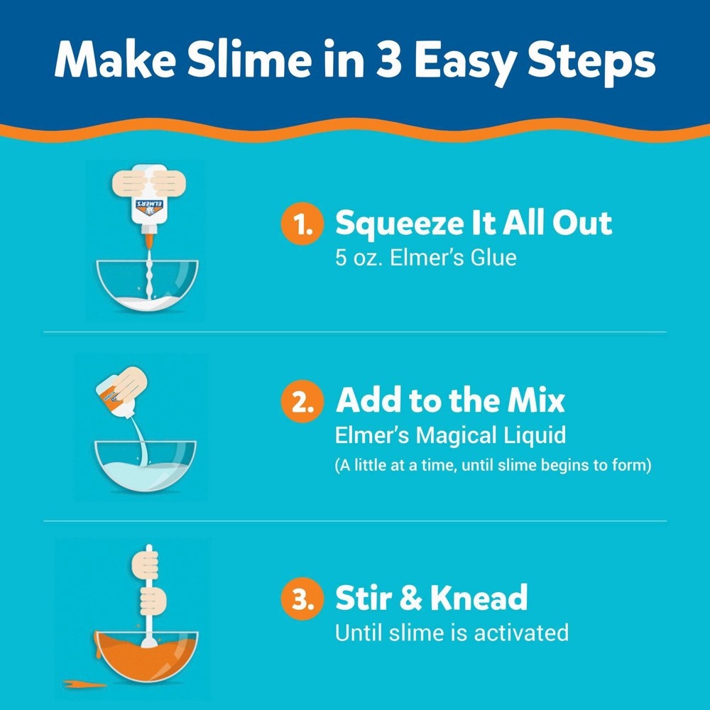 slide 2 of 3, Elmer's Glittery Crunch Slime Bundle, 2 ct