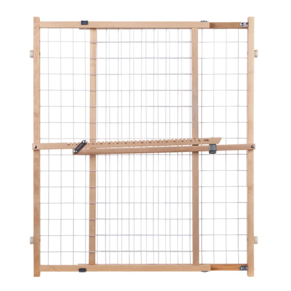 slide 1 of 1, Toddleroo By North States Extra-Wide Wire Mesh Gate, 32 x 29.5 in