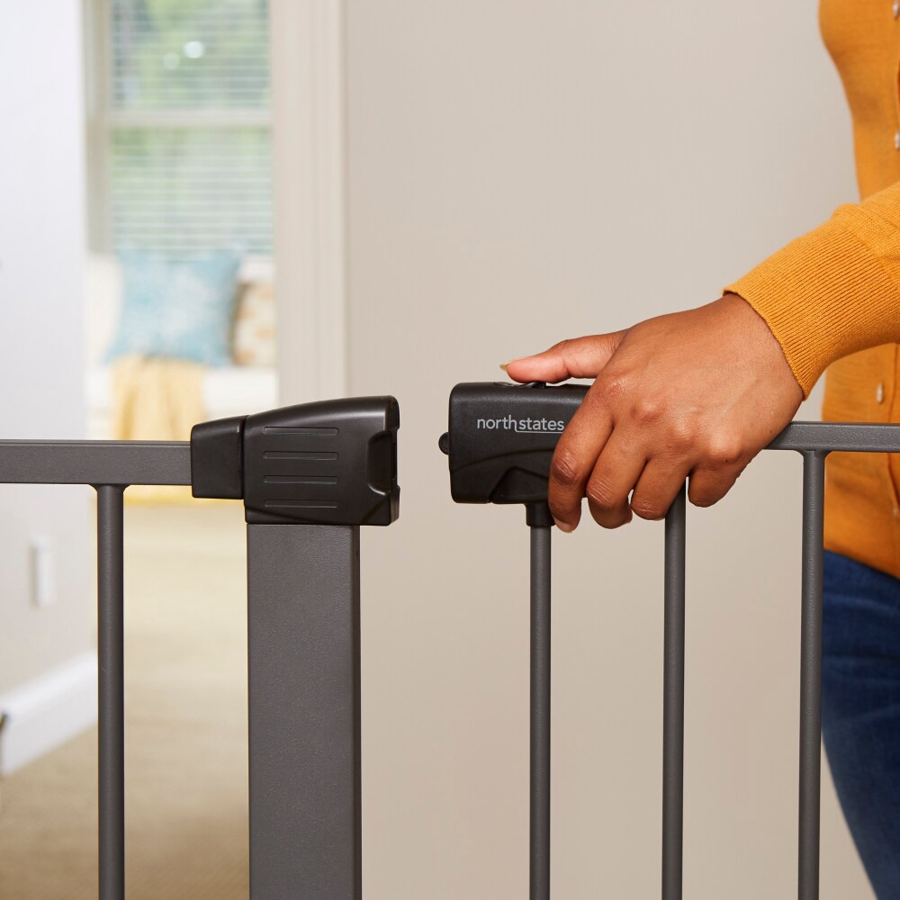 slide 5 of 5, Toddleroo by North States Riverstone Extra Tall And Wide Baby Gate - Graphite - 29.75'';-52''; Wide, 1 ct