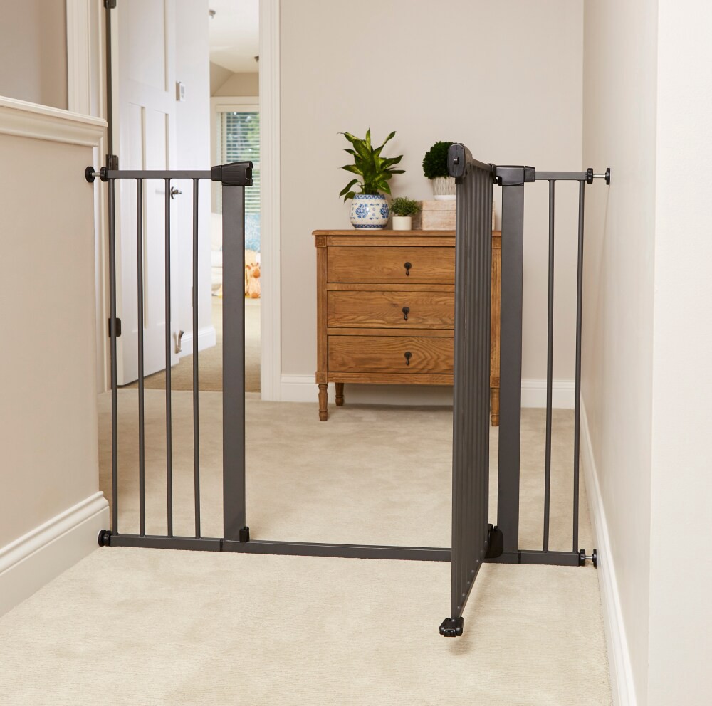 slide 4 of 5, Toddleroo by North States Riverstone Extra Tall And Wide Baby Gate - Graphite - 29.75'';-52''; Wide, 1 ct