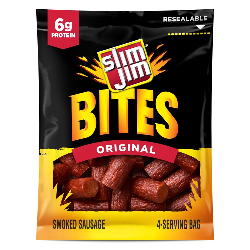 slide 2 of 6, Slim Jim Bites Original Smoked Sausage 3.75 oz, 3.75 oz