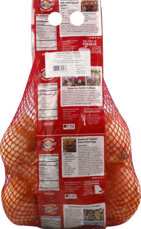 slide 4 of 5, Sweet Onions, 5 lb