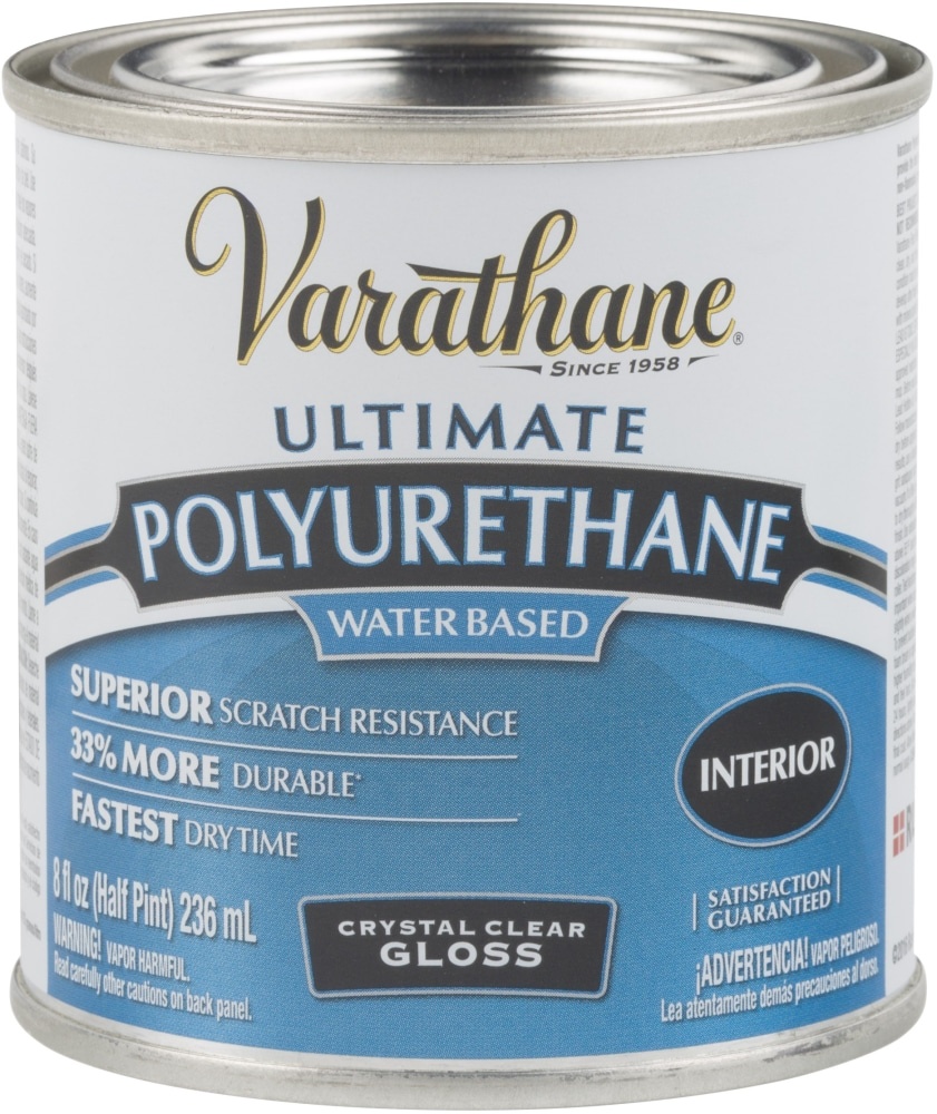 slide 1 of 1, Varathane Ultimate Polyurethane Gloss Water-Based Wood Finish - Crystal Clear, 8 oz