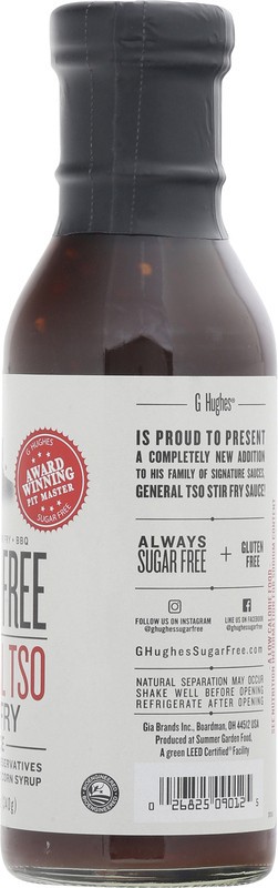 slide 2 of 5, G Hughes Sugar Free Stir Fry General Tso Sauce 12 oz, 12 oz