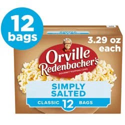 Orville Redenbacher's Naturals Value Size Classic Microwave Simply Salted Popping Corn Value Size 12 - 3.29 oz Bags