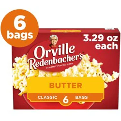 Orville Redenbacher's Classic Bags Gourmet Butter Popping Corn - 6 ct