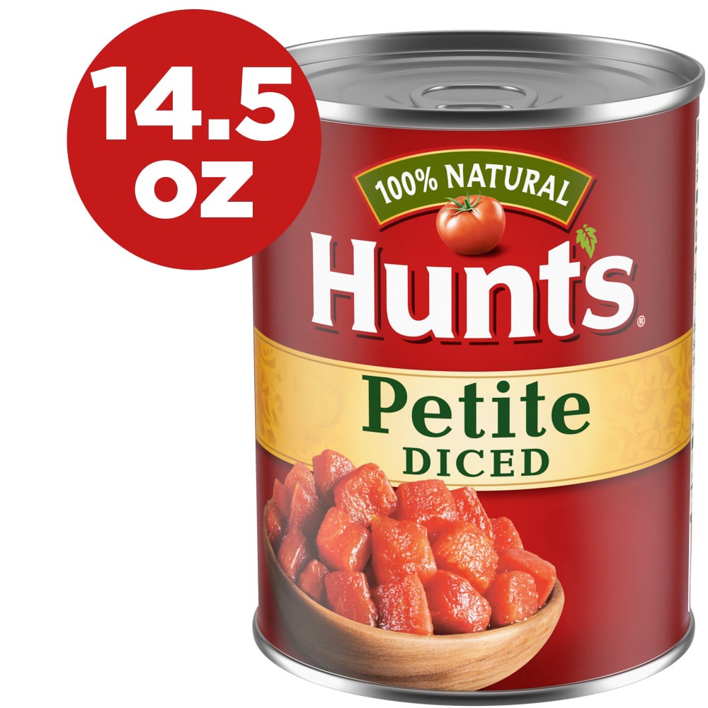 slide 2 of 6, Hunt's Petite Diced Tomatoes, 14.5 oz
