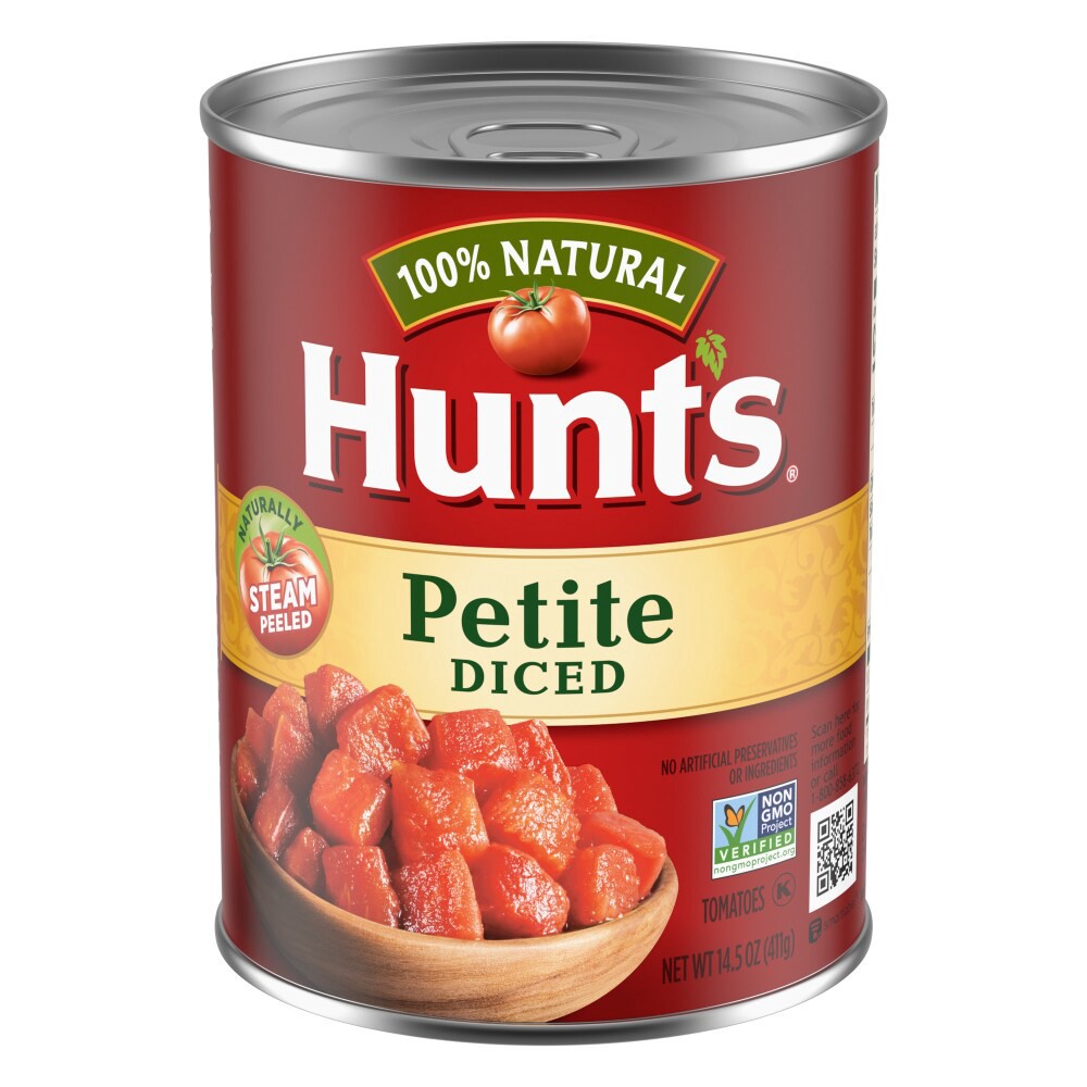 slide 2 of 6, Hunt's Petite Diced Tomatoes, 14.5 oz