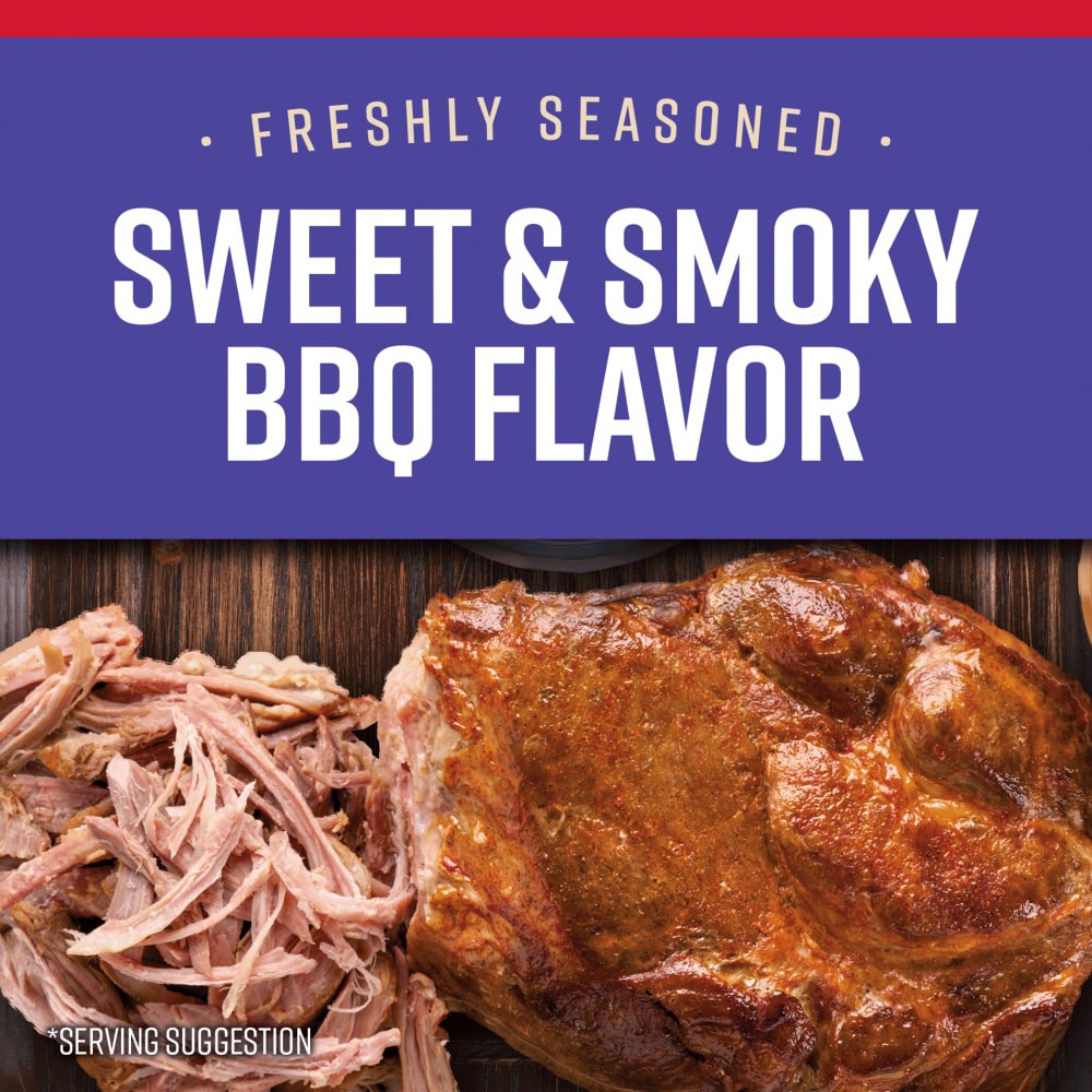 slide 3 of 6, Tyson Premium Quality Sweet & Smoky BBQ Seasoned Pork Butt Roast, 2 lb 4 oz