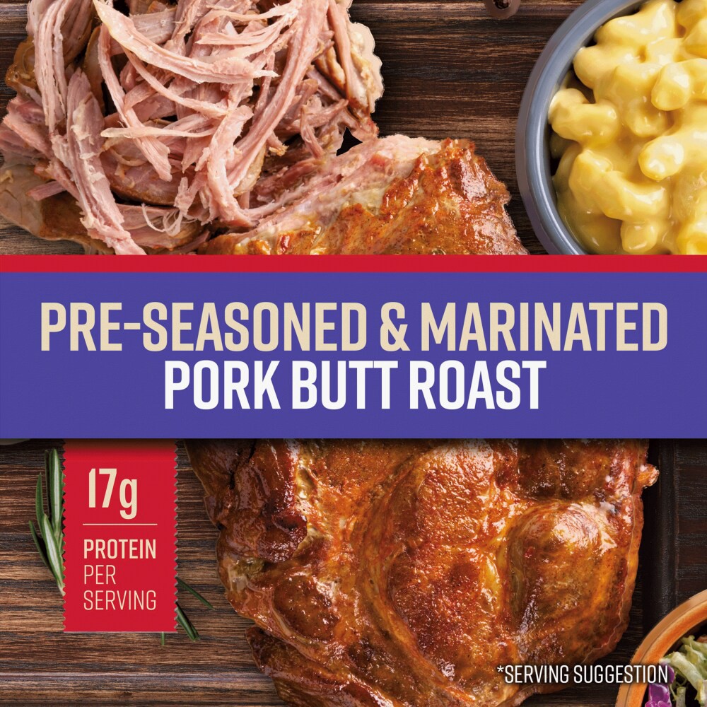 slide 3 of 6, Tyson Premium Quality Sweet & Smoky BBQ Seasoned Pork Butt Roast, 2 lb 4 oz