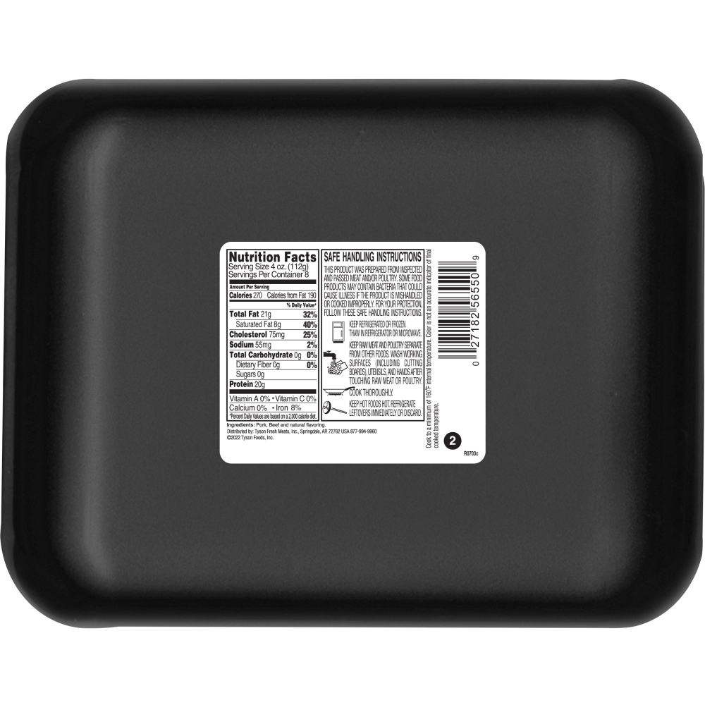 slide 2 of 3, Grnd Pork & Beef 80% (2Lb Net), 32 oz