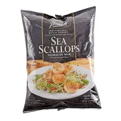 Sea Scallops 12/25 Dry Pack Bag Pacific Seafood 12 Oz