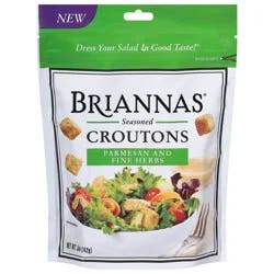 Briannas Parmesan and Fine Herbs Seasoned Croutons