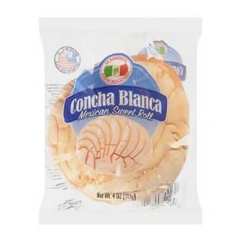 slide 1 of 1, La Banderita Concha Blanca Mexican Sweet Roll, 4 oz