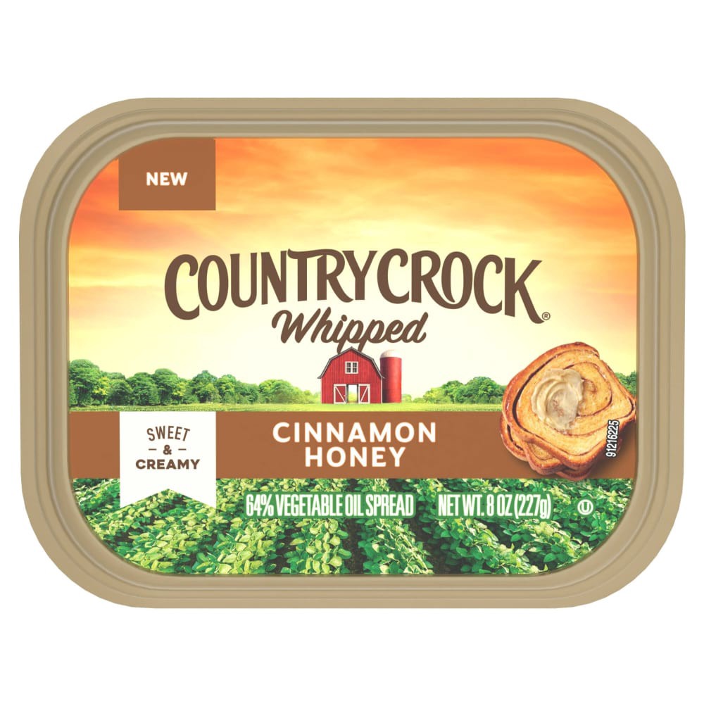 slide 6 of 6, Country Crock Whipped Cinnamon Honey Spread 8oz Tub, 8 oz