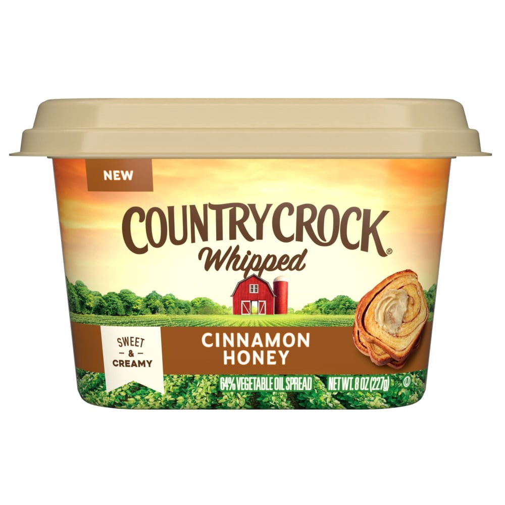 slide 4 of 6, Country Crock Whipped Cinnamon Honey Spread 8oz Tub, 8 oz