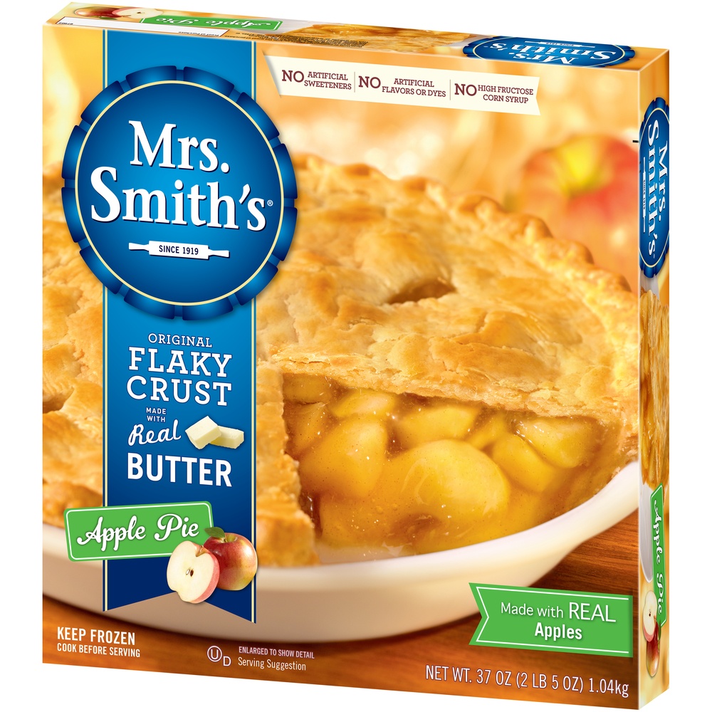 slide 5 of 8, Mrs. Smith's Pie, Pre Baked, Apple, 37 oz