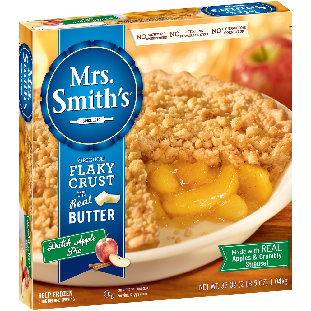 slide 5 of 8, Mrs. Smith's Pie, Pre Baked, Dutch Apple Crumb, 37 oz