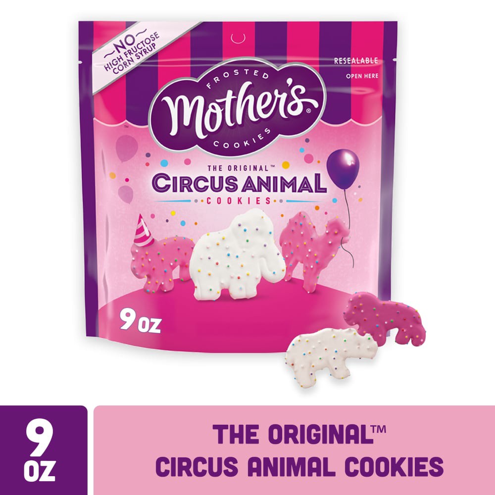 slide 5 of 6, Mother's Circus Animal The Original Frosted Cookies 9 oz, 9 oz