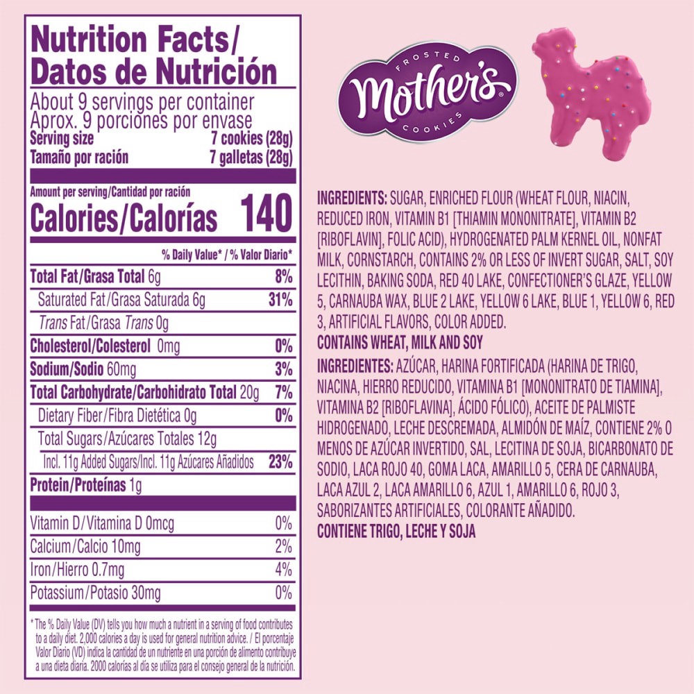 slide 2 of 6, Mother's Circus Animal The Original Frosted Cookies 9 oz, 9 oz