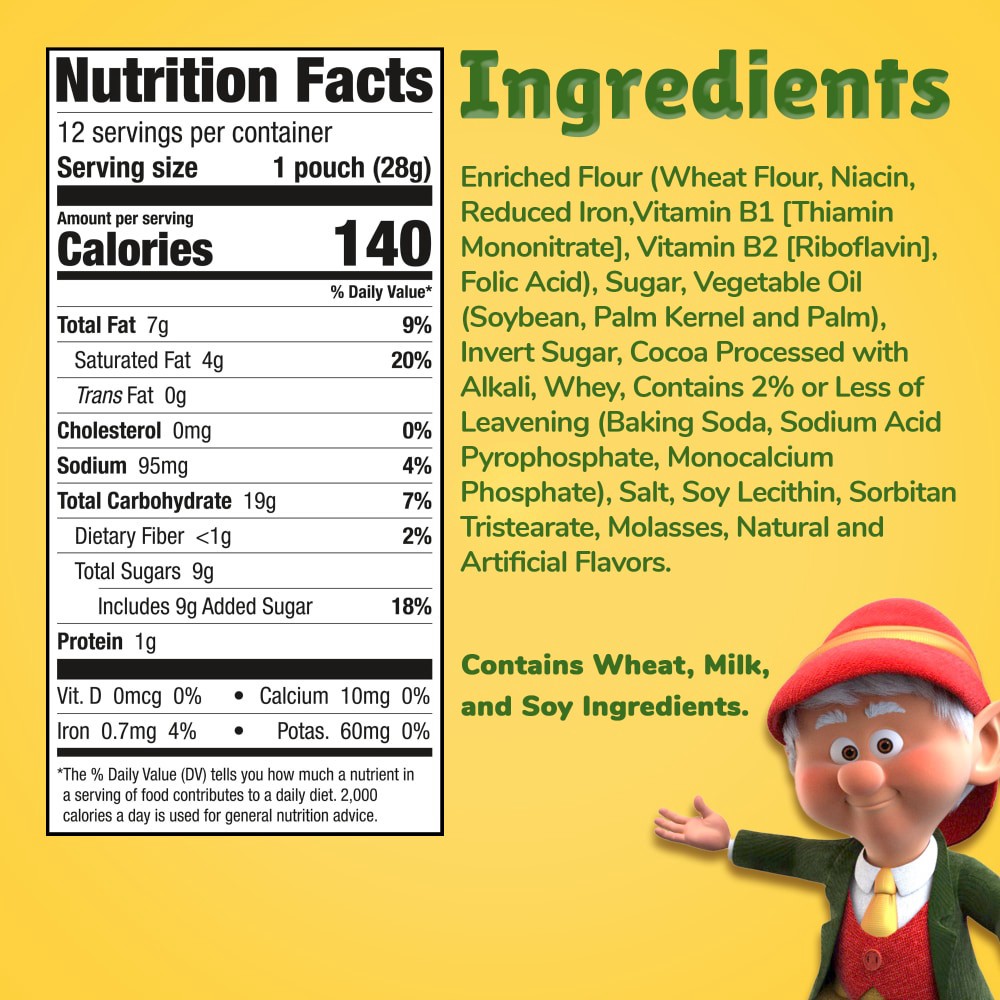 slide 2 of 6, Keebler Minis Fudge Strips 12 - 1 oz Pouches, 12 ct