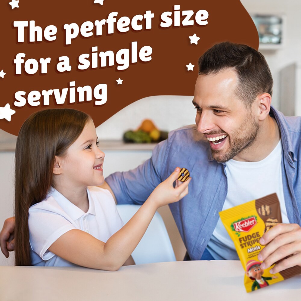 slide 5 of 6, Keebler Minis Fudge Strips 12 - 1 oz Pouches, 12 ct