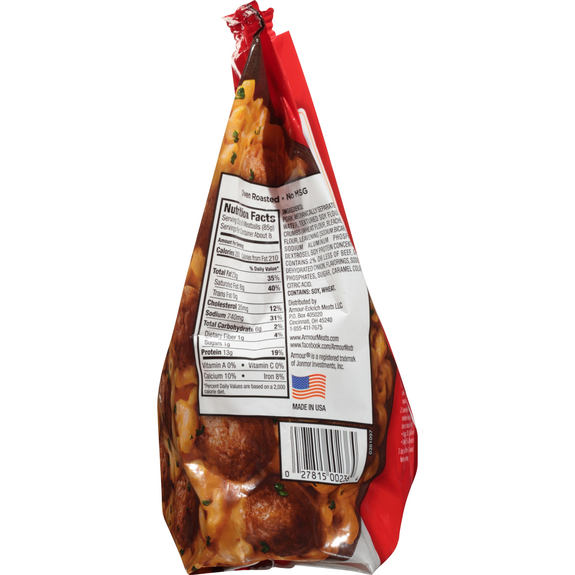 slide 4 of 6, Armour Original Meatballs, 25 oz