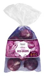Produce Fresh Onions Red Bag