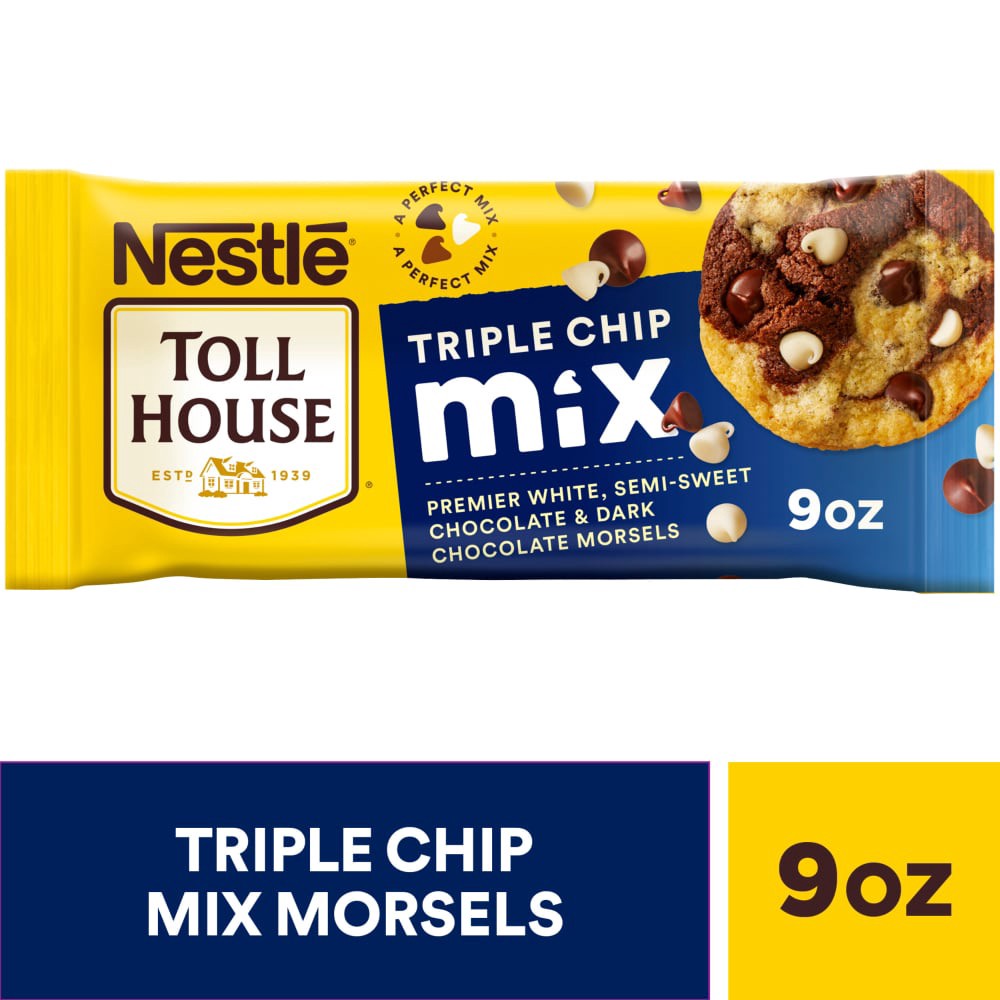 slide 6 of 6, Toll House Nestlé Toll House Triple Chip Mix, 9oz Bag, 9 oz