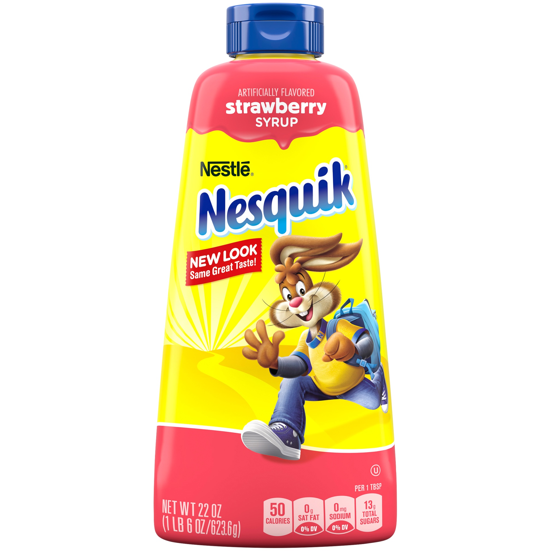 slide 2 of 8, Nesquik Strawberry Flavored Syrup, Strawberry Syrup for Milk or Ice Cream, 22 oz